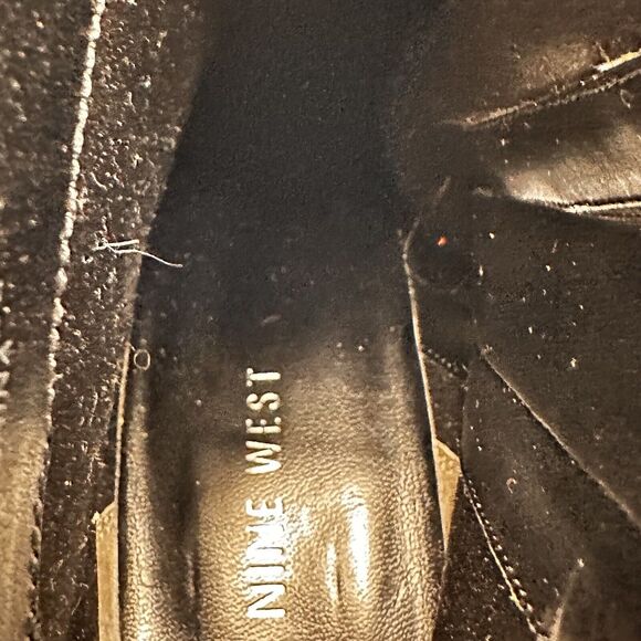 Nine West Ankle Boots Size 7M Brown Snake Skin Print Vegan Leather 4 Inch Heel - Picture 7 of 11